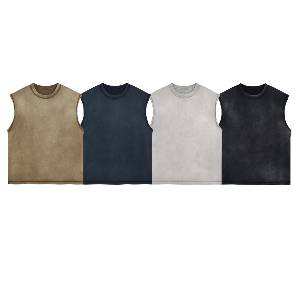 2025 Summer Men's Airbrush Washed Retro