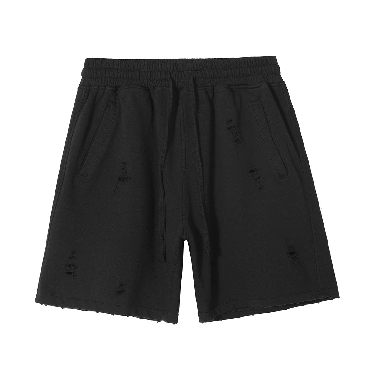 2025 new Europe and the United States high street wind heavy washing do old loose shorts men tide cut retro shorts
