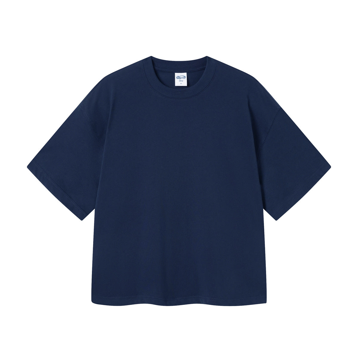 Tide “Boxy” version of the simple cotton basic paragraph T-shirt loose men and women short-sleeved