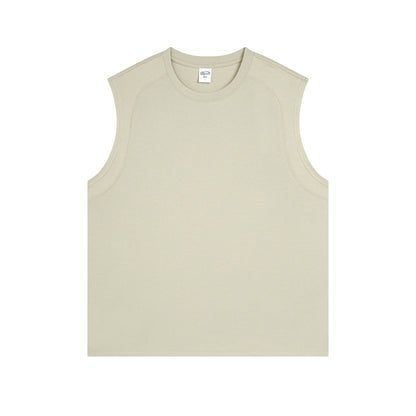 2025 summer new quick dry sports breathable loose men's sleeveless undershirt t-shirt